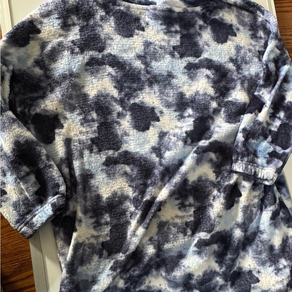 Wonder Nation Blue and White Fleece Hoodie - Picture 5 of 5